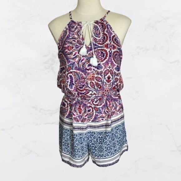 Bebop White Floral Romper Size XS - Picture 1 of 3